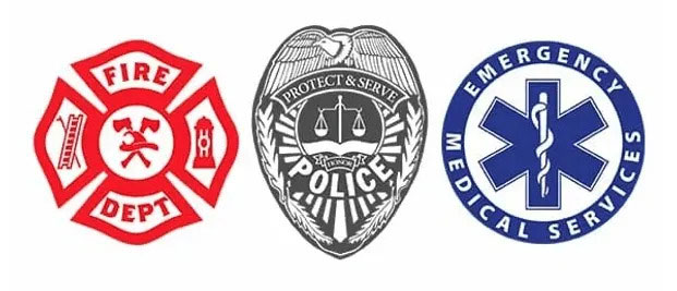 Donated face shields prepared for first responders and medical providers